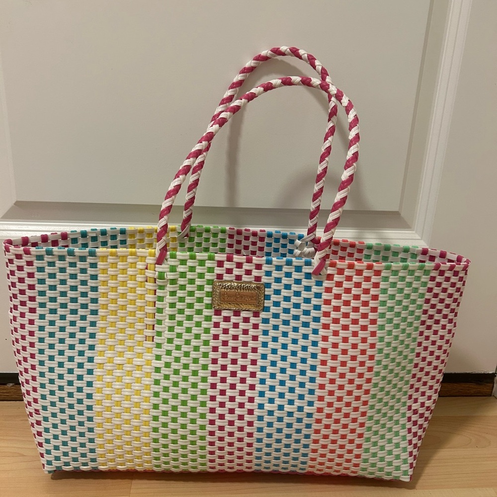 Lilly Pulitzer Multicolor Woven Tote
